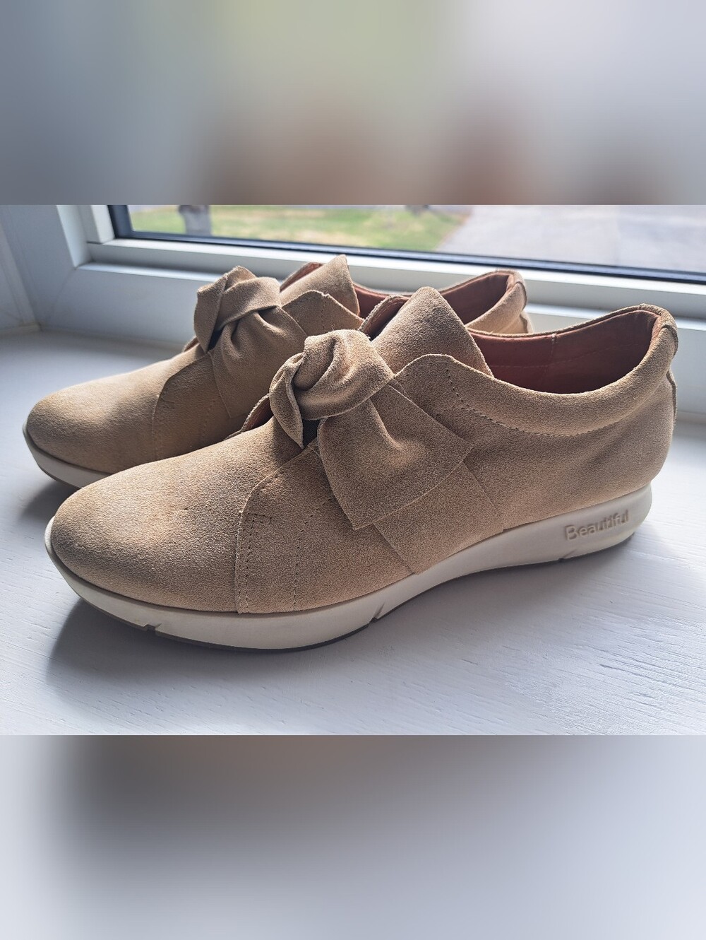 Andreya Made In Portugal Suede BowTie Slip-On Sneakers